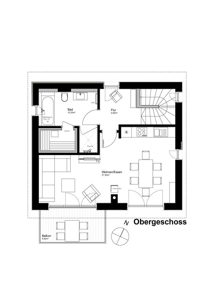 Ferienhaus Sonnenweg 40 - Esstisch - Deine Ferien 