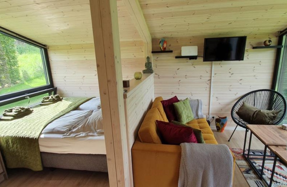 Naturverliebt am Diemelsee - Tiny House - Deine Ferien - Wohnbereich