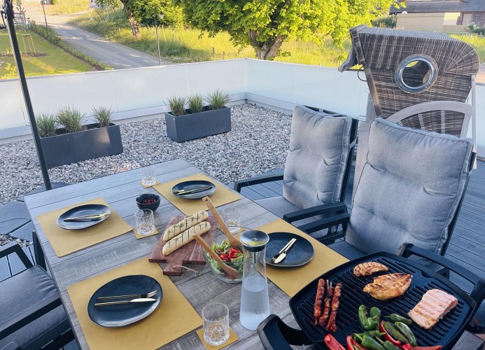 Appartement Kastella - Deine Ferien - Dachterrasse