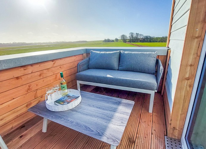 Deichbude Tossens - Deine Ferien - Dachterrasse