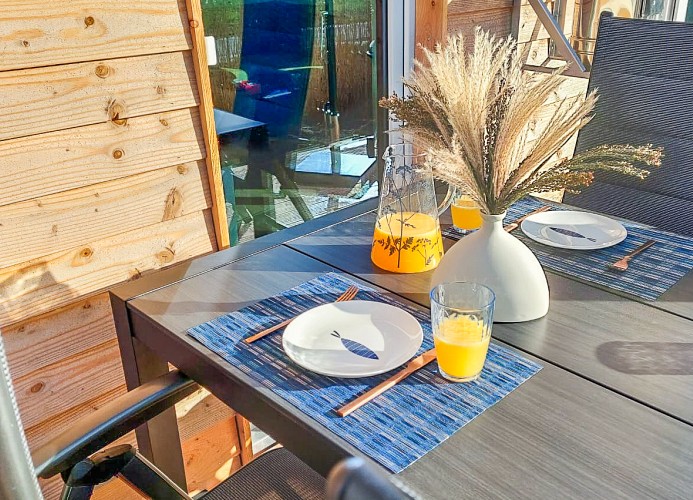 Deichbude Tossens - Deine Ferien - Terrasse
