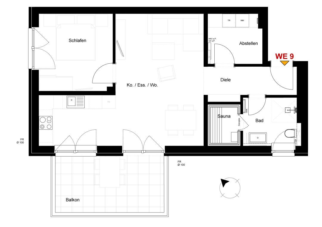 Ferienwohnung Seebrise - Deine Ferien - Balkon