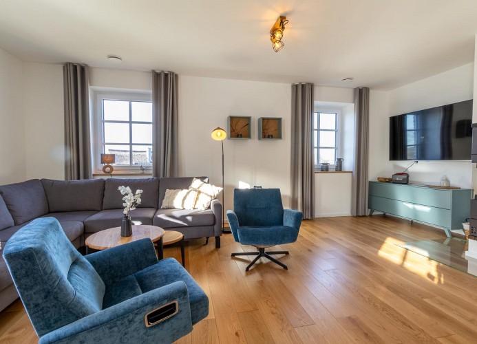 Villa Küsteneck - Deine Ferien - Smart-TV im Wohnzimmer