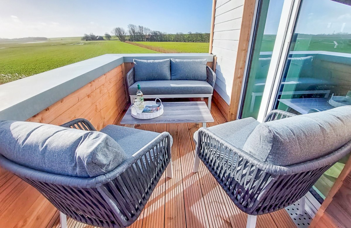 Deichbude Tossens - Deine Ferien - Dachterrasse