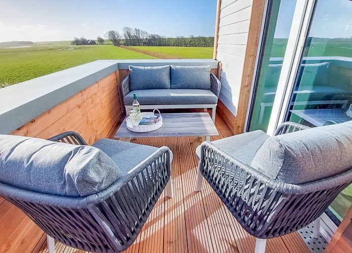 Deichbude Tossens - Deine Ferien - Dachterrasse