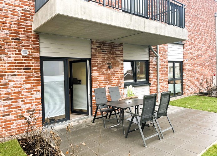 StrandStern - Deine Ferien - Terrasse mit Garten