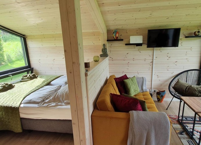 Naturverliebt am Diemelsee - Tiny House - Deine Ferien - Wohnbereich