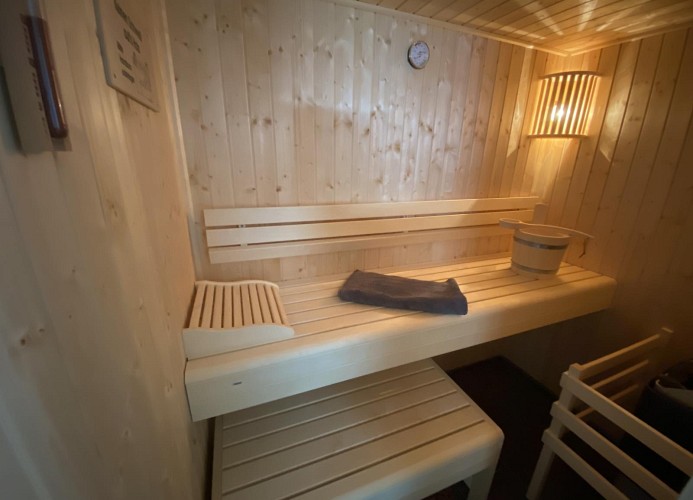 Die Sauna von innen