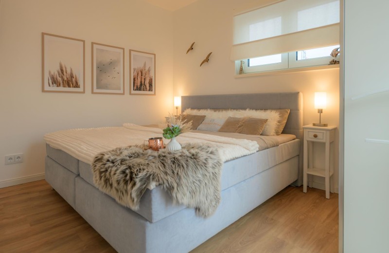 Deichbude Tossens - Deine Ferien - Boxspringbett