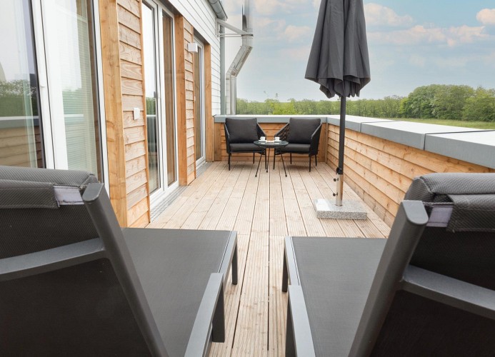 Meerzeit Tossens - Deine Ferien - Dachterrasse
