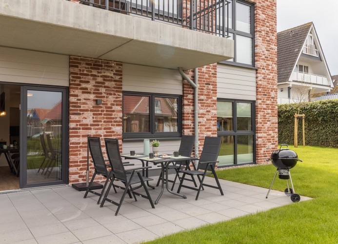 Küstenliebe Kellenhusen - Deine Ferien - überdachte Terrasse 