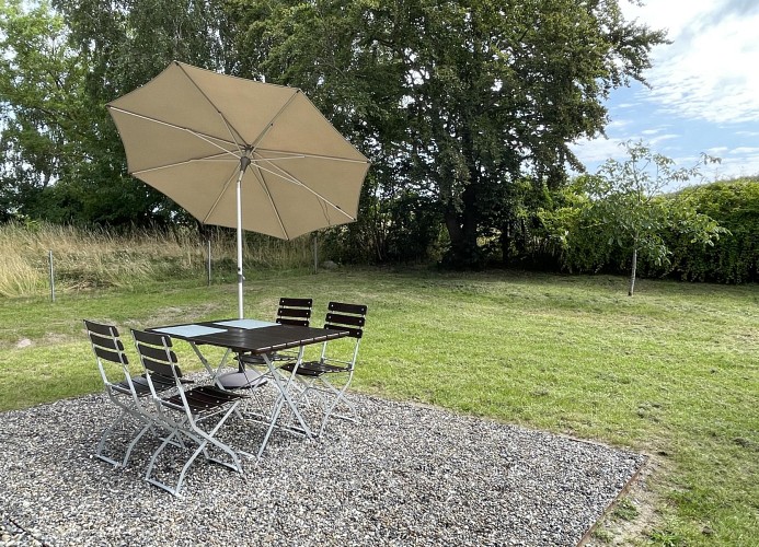 Haus am Weg - Deine Ferien -  Terasse mit Blick in den Garten