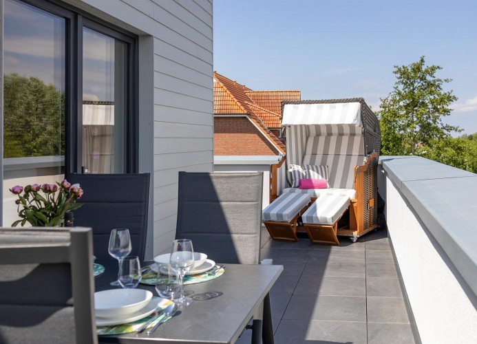 Penthouse 18 - Deine-Ferien - Terrasse