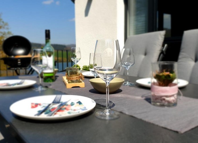 Grillen auf der Dachterrasse