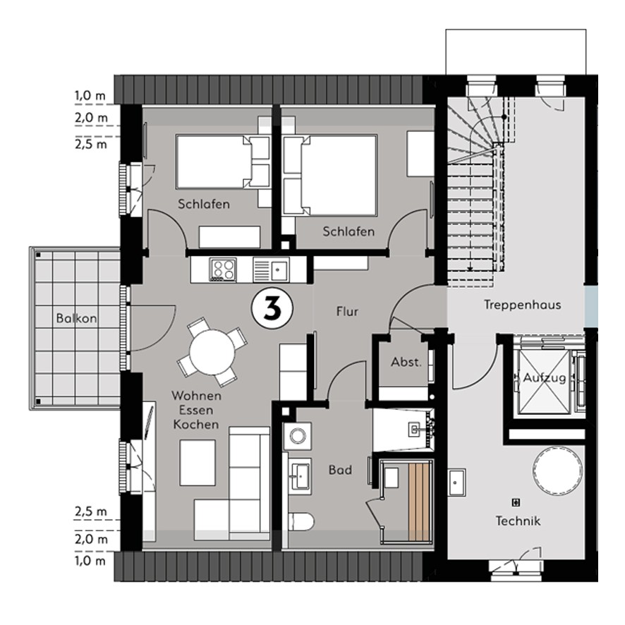 Villa Dornkamp - Wohnung 3