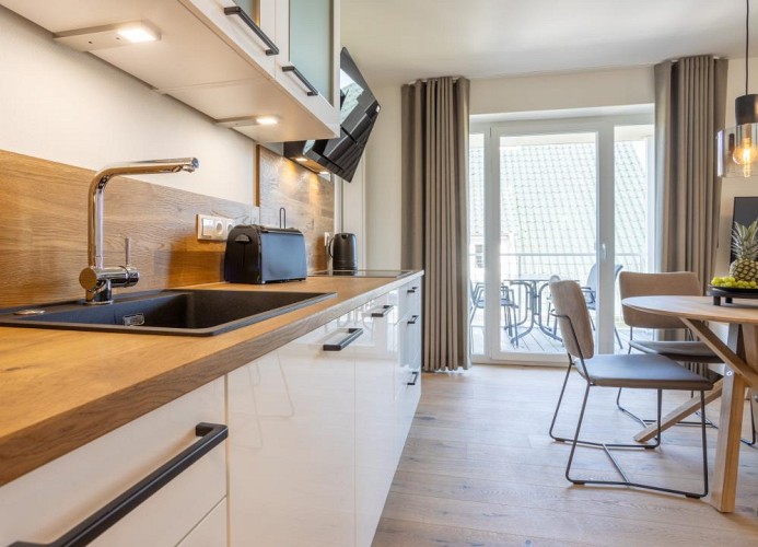 Villa Dornkamp - Wohnung 4 - Deine Ferien - voll ausgestattete Küchenzeile